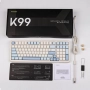 Чисто нова MCHOSE K99 96% безжична геймърска клавиатура, механична клавиатура с уплътнение, BT5.0..., снимка 1