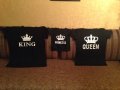 Промо цена!Тениски за семейства и влюбени двойки King & Queen, снимка 3