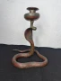 Бронзов свещник Кобра №7314, снимка 1