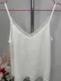 Бял потник с дантела, универсален размер, снимка 5