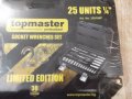 Комплект "TOPMASTER" инструменти 25 части 1/4" TMT нов, снимка 4