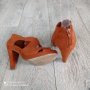 Елегантни сандали на ток на НМ, 38, брик цвят, снимка 4