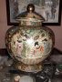 Satsuma Сатцума стара голяма ваза буркан порцелан печат