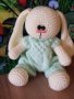 Плетена играчка Заек-Беби, Плетени, ръчно изработени, прекрасен подарък, снимка 13