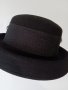 Елегантна дамска черна зимна шапка с широка периферия, ретро стил, 100% вълна, федора, снимка 5