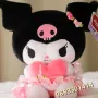 Плюшена играчка Куроми 35см Kuromi Hello Kitty , снимка 6