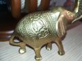 мед/месингово слонче-цвят злато 10х9х5см, снимка 10