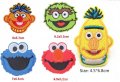 Елмо Улица Сезам Бисквитено чудовище Muppet Cookie емблема апликация за дреха дрехи самозалепваща се, снимка 1 - Други - 25228103