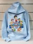 Нов детски суичър с дигитален печат на Paw Patrol в светлосин цвят, снимка 7