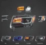 Комплект LED фарове за GRAND CHEROKEE 2011 - 2013 с начална анимация, снимка 4