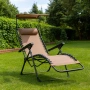 Сгъваем градински шезлонг с нулева гравитация и сенник – комфорт за пълна релаксация, снимка 1