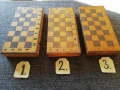Шах с фигури и професионална дъска от 70-те години,  N:2 дървен шах и фигури, мно., снимка 2