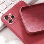 Силиконов калъф гръб кейс Silicone Soft Cover - iPhone 11 (6.1), Бордо, снимка 2