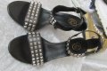 НОВИ елегантни дамски сандали , летни обувки N - 39 - 40 ASH® original, 3x 100% естествена кожа, снимка 4