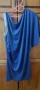 Асиметрична рокля/туника цвят турско синьо, размер Л, снимка 8