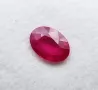 Естествен рубин в най-добрия червен цвят 0.53кт! Сертифициран! Нов!, снимка 9