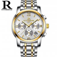 Ontheedge мъжки луксозен часовник с хронограф и календар, снимка 6 - Мъжки - 37638850