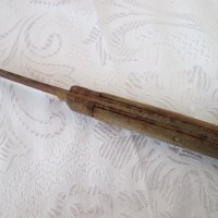 Стар ръждясъл нож с дървена дръжка, сгъваем, снимка 9 - Ножове - 40211673