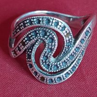 Сребърен пръстен , снимка 6 - Пръстени - 42964879
