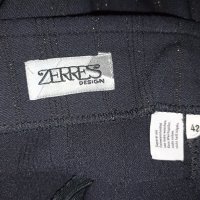 Zerres L/42- Дамски  еластичен черен клин- панталон с отвесни семпли брокатени ивици, снимка 7 - Клинове - 43139041