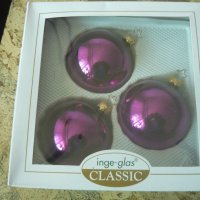 Стъклени играчки за елха INGE GLAS, снимка 1 - Декорация за дома - 43571579