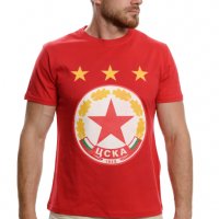 Нова мъжка тениска с дигитален печат на футболния отбор ЦСКА (CSKA) в червен цвят, снимка 8 - Тениски - 37663702