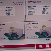 Комплект с 4 бр. ColorVu + Audio 1080P камери Hikvision, снимка 1 - Комплекти за видеонаблюдение - 40413994