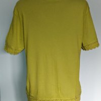Памучна блуза тип туника с дантела "Canda" by C&A / голям размер, снимка 4 - Туники - 26571778
