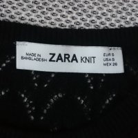 Пуловер ZARA с ажурна плетка, снимка 3 - Блузи с дълъг ръкав и пуловери - 26818177