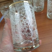 Ретро стъклени чаши дантела , снимка 2 - Антикварни и старинни предмети - 37348020