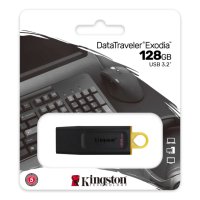 KINGSTON 128GB USB3.2 Gen1 DataTraveler Exodia (Black + Yellow) - флашка, DTX/128GB, снимка 1 - USB Flash памети - 43154972