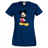 Дамска тениска Mickey Mouse 8 .Подарък,Изненада,, снимка 5 - Тениски - 36526587