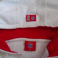 Оригинален суичър на FC Bayern Munchen с качулка и цип, снимка 5 - Суичъри - 26655929