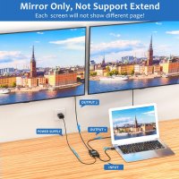 FOKKY 1x2 HDMI Алуминиев сплитер 4K@60Hz,Поддържа HDCP/4K/3D/UHD,HDMI 1 in 2 out>Xbox/PS4/PS3/HDTV, снимка 3 - Други - 43062451