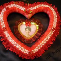 Красиво сърце - рамка - Валентинка, снимка 1 - Романтични подаръци - 6673089