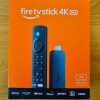 НОВ Amazon Fire TV stick 4K MAX - 16 Gb, снимка 1 - Плейъри, домашно кино, прожектори - 43238238