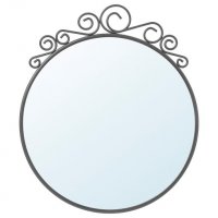Огледало със стоманена рамка с орнаменти, снимка 2 - Декорация за дома - 38108148