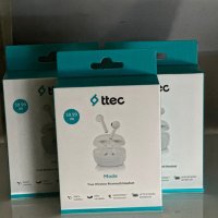 Bluetooth слушалки ttec Mode, TWS, Бели, снимка 1 - Bluetooth слушалки - 43528846