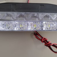 2 бр. Комплект 6 SMD LED DRL 12V Е4 Дневни Светлини Халогени Диодни, снимка 3 - Аксесоари и консумативи - 32932983