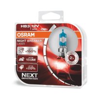 Халогенни крушки OSRAM NIGHT BREAKER LASER +150% HB3(9005) к-т/2 бр./, снимка 2 - Аксесоари и консумативи - 40401554