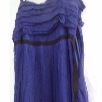 Елегантна синя рокля с подплата, снимка 1 - Рокли - 28661676