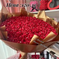 Букет от 101 рози обсипани с камъни , снимка 5 - Подаръци за жени - 43450066
