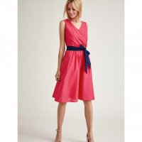 Розова лятна памучна рокля без ръкави марка Tatuum , снимка 1 - Рокли - 31787900