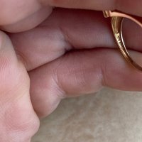 Златен пръстен с аметист, снимка 4 - Пръстени - 44112168