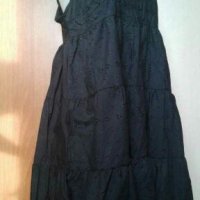 Черен гащеризон - рокля 100% памук👗🌹L,XL👗🌹арт.1126, снимка 1 - Гащеризони - 33393651