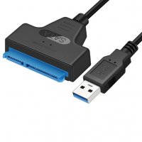 USB 3.0 / 22 pin SATA конвертор за 2,5 хардиск за лаптоп компютър HDD, снимка 5 - Кабели и адаптери - 20954770