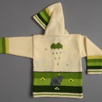 Кремава перуанска детска жилетка, размери от 0 до 7 години , снимка 2 - Детски пуловери и жилетки - 35537374