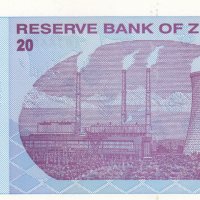 20 долара 2009, Зимбабве, снимка 2 - Нумизматика и бонистика - 37881457