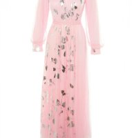 Дамска нова дълга розова рокля размер М/38, снимка 2 - Рокли - 43931847