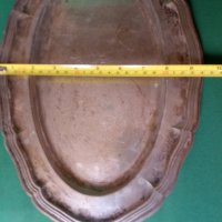 Посребрен поднос, снимка 3 - Антикварни и старинни предмети - 37957439